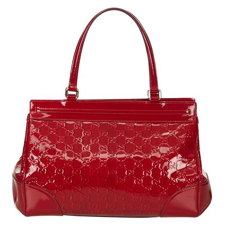 gucci red patent leather bag|gucci diana medium shoulder bag.